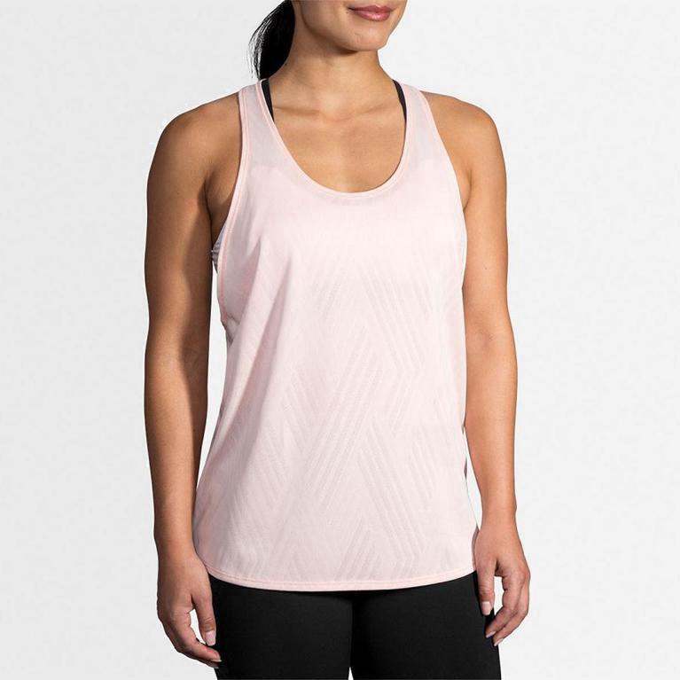 Brooks Array Mujer Camiseta Sin Mangas - Rosas (7851EDNUC)